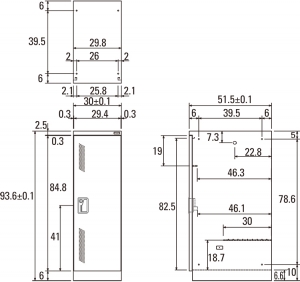 更衣ミニロッカーLZ－MS W4ピンク | ロッカー | 家具類