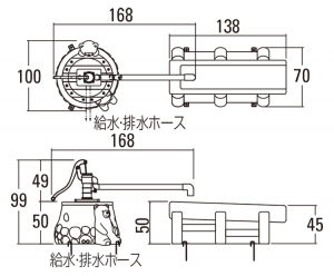 くまさんポンプとまるたの水路