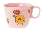 メラミン食器ひよこぐみ柄付カップピンク　Ｃ１６