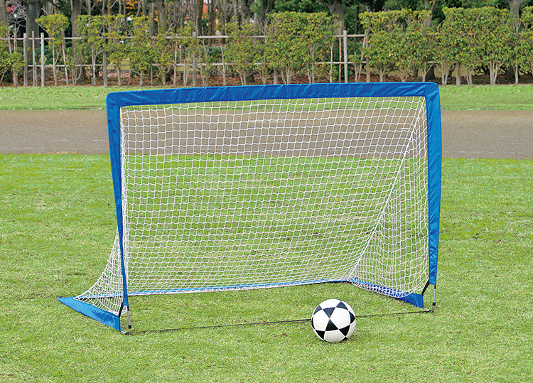 DRM サッカーゴール 子供用 2個セット 折りたたみフットサルゴール 練習 収納バッグ付き (グリーン)