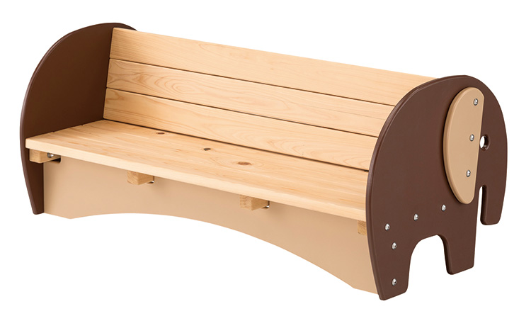 アニマルレトロベンチ ぞう もの置 その他 エクステリア用品 学研 保育用品webカタログ