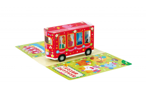 窓からバスの中が見えるよ