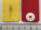 ▲ボタンは約1.5cm、幼児でも付けやすいサイズです。