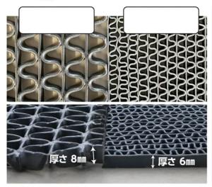 ▲厚さ8mmと厚さ6mmの違い
