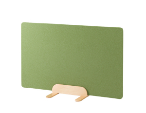 スタンド＋ファブリックパーテーション90×150(別売) 横置き使用例