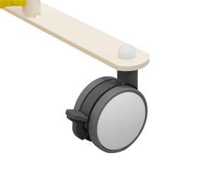 ストッパー付きキャスターで移動が簡単