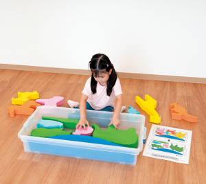 パズル感覚で収納できる