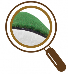 内部は３層構造　人口芝　ゴムチップ　発泡スチロール