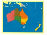 モンテ　地図パズル　オーストラリア