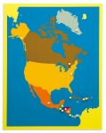 モンテ　地図パズル　北アメリカ